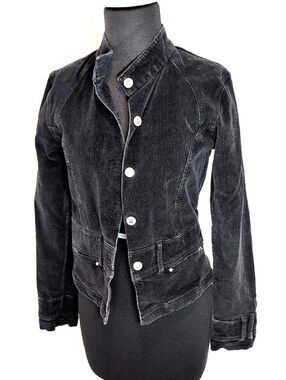 Bubblegum Black Corduroy Bomber Jacket